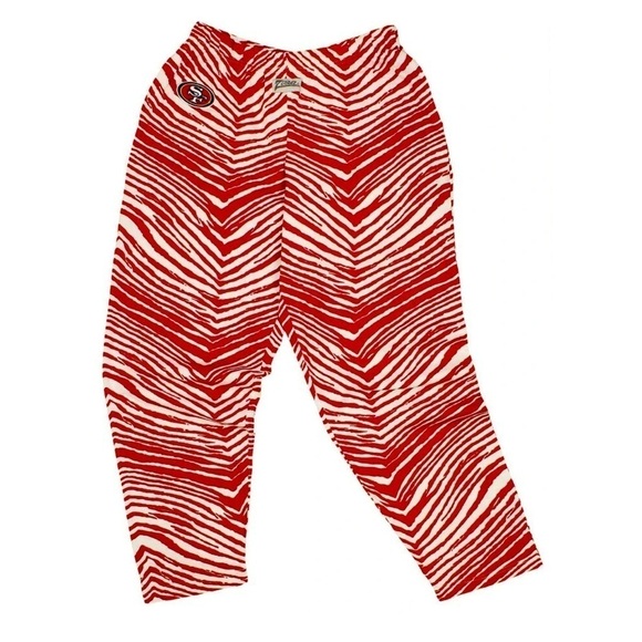 NWT Zubaz San Francisco 49ers Men's Zebra Comfy Pant/Team Apparel/ small - Picture 1 of 8